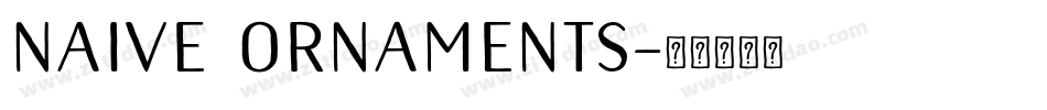 Naive Ornaments字体转换